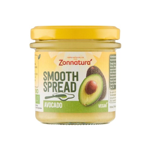 Zonnatura avocado smooth spread 140 gr