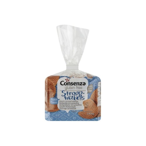 Consenza stroopwafel gluten vrij 240 gram