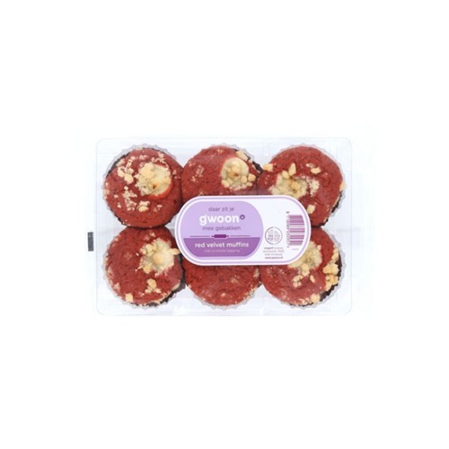 g'woon crumble cake red velvet 270 gram