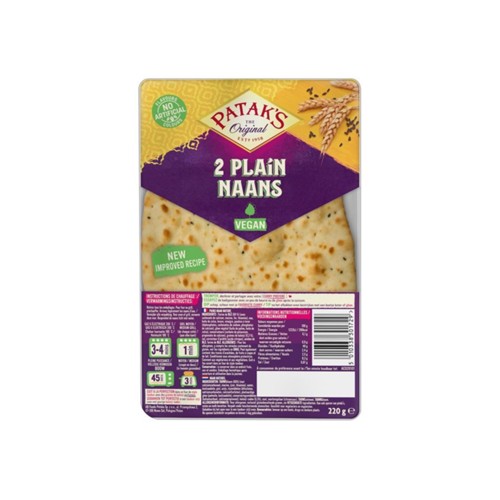 Patak's naan plain zak 220 gr