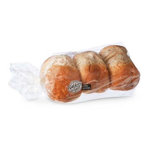 BakkersHart bruine bollen 6 stuks Lang Lekker