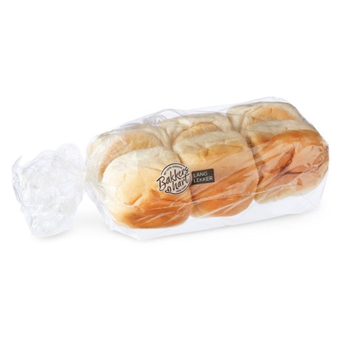 BakkersHart witte bollen 6 stuks Lang Lekker