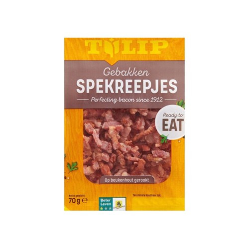 Tulip Uitgebakken spekreepjes 70 gram