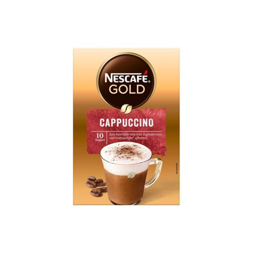 Nescafé Instant koffie cappuccino unsweetend 10 stuks