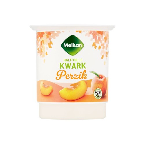 Melkan halfvolle kwark perzik 450 gram