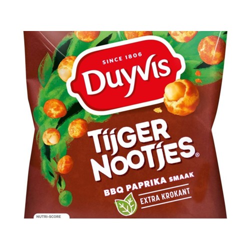 Duyvis tijgernoten BBQ paprika Zak 275 Gram