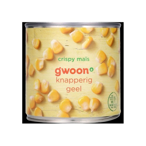 g'woon crispy maïs blik 300 gram