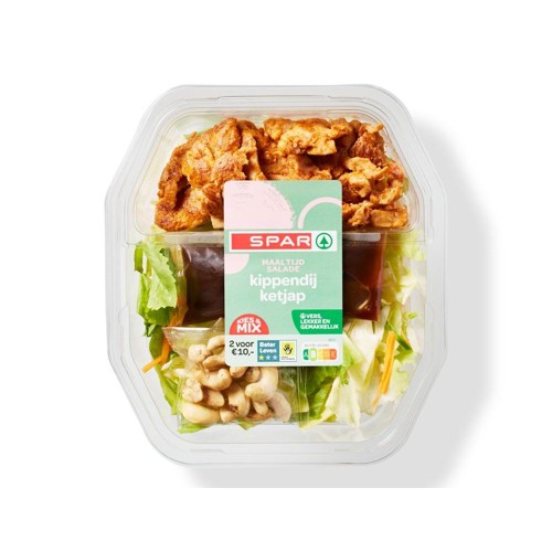 Spar maaltijdsalade kip ketjap Bakje 450 Gram