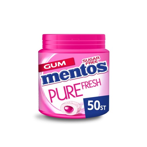 Mentos Gum pure fresh bubble pot 50 stuks