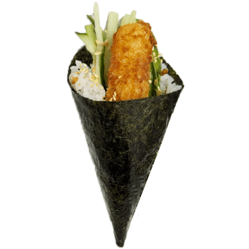 Tempura ebi temaki