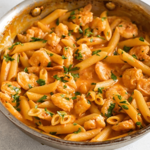 Penne scampi