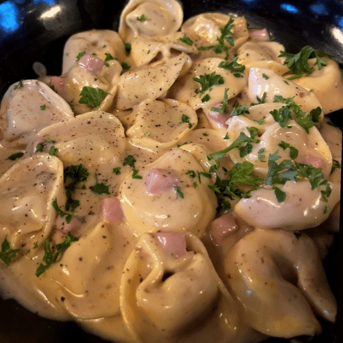 Tortelloni a la panna