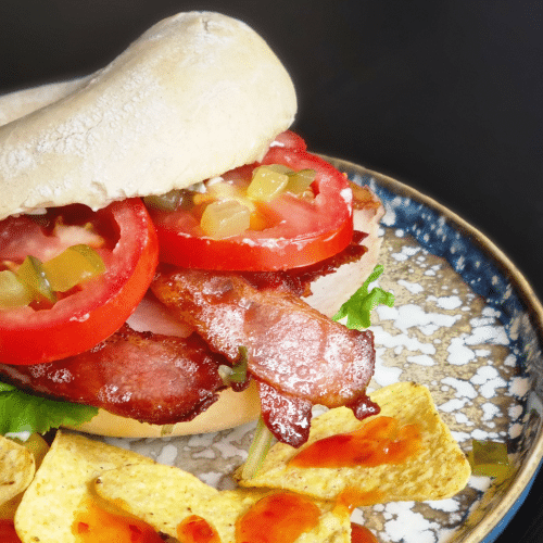 Bagel kip en bacon