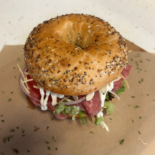 Bagel carpaccio