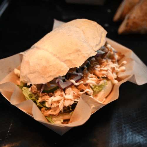 Broodje warm gerookte zalm