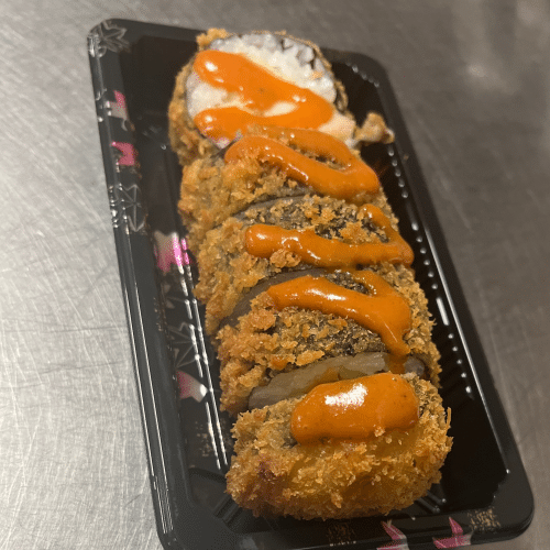 Spicy crispy chicken roll