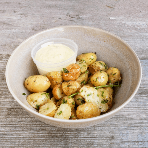 Geroosterde aardappeltjes met aioli