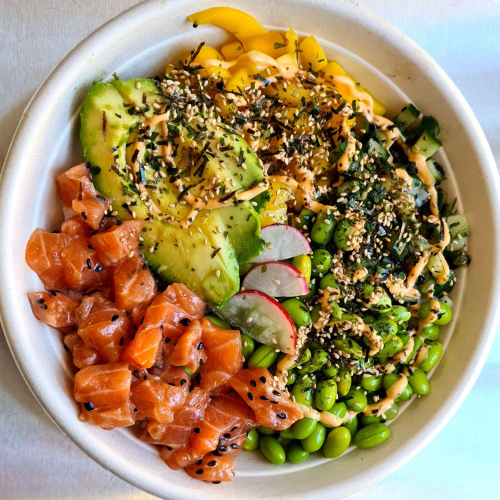 Poke bowl zalm