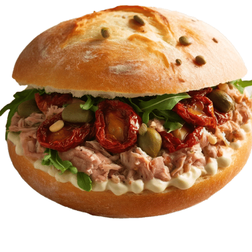 Broodje tonno di luxe met huisgemaakte brood