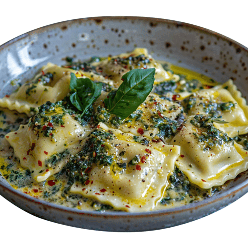 Ravioli ricotta e spinaci