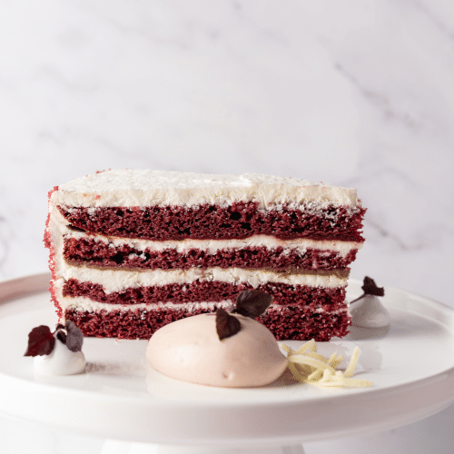 Torta di velluto rosso