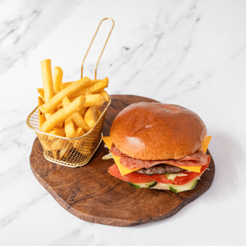 Bacon burger pikant menu