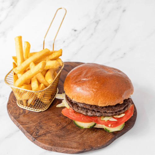 Dubbele hamburger menu