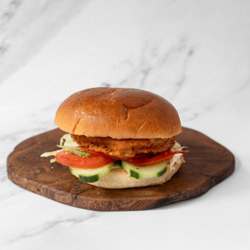 Hot en spicy kipburger