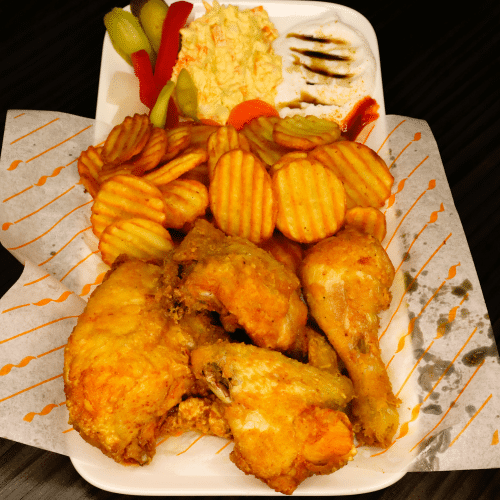 Gefrituurde halve kip