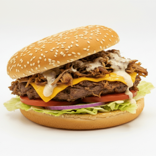 Pulled beef burger (seizoen burger)