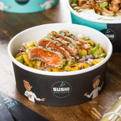 Atlantic salmon pokebowl