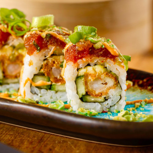 Spicy tuna tartare & gamba