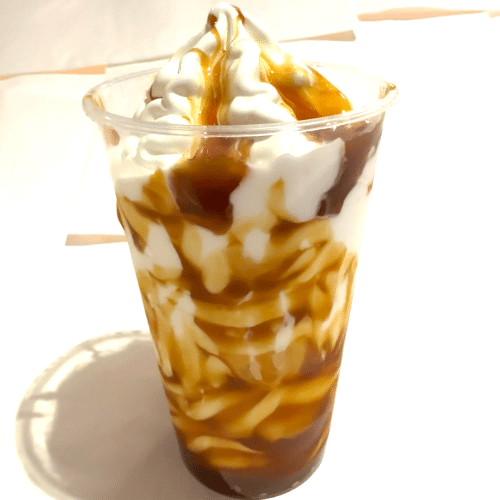 Beker caramel softijs