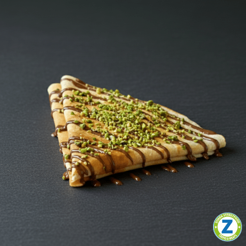 Nutella and nuts crêpe