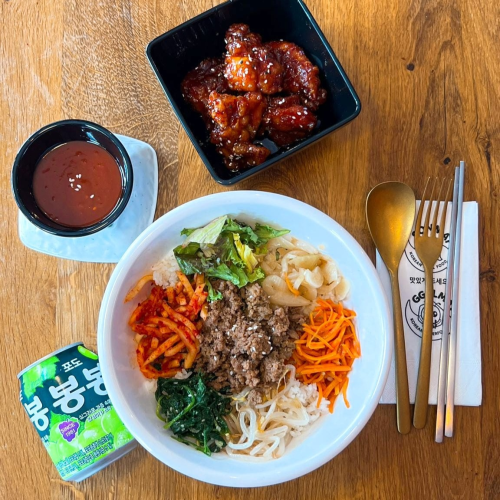 Seafood bibimbap combo meal