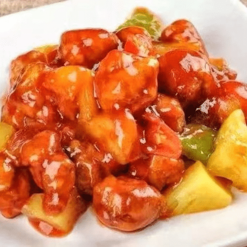 Kip met zoetzure saus
