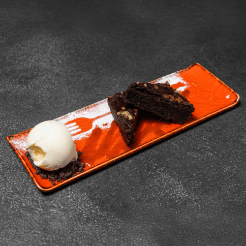 Hot cookie with ice cream