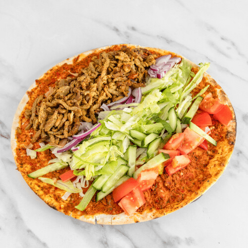 Turkse pizza met shoarma