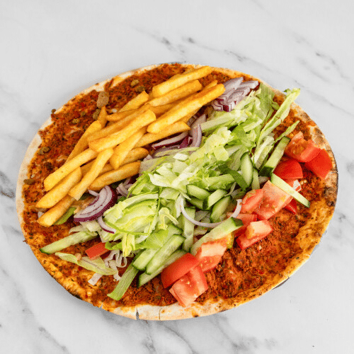 Turkse pizza met patat