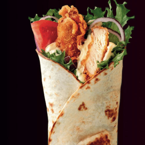 Chicken strips wrap hot