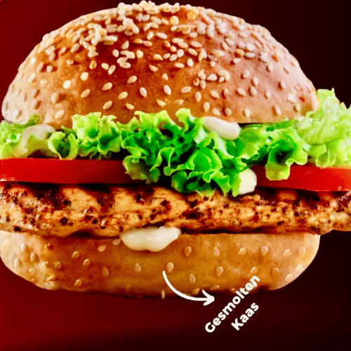 Koning kip burger spicy