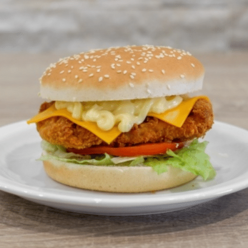Chicken burger menu