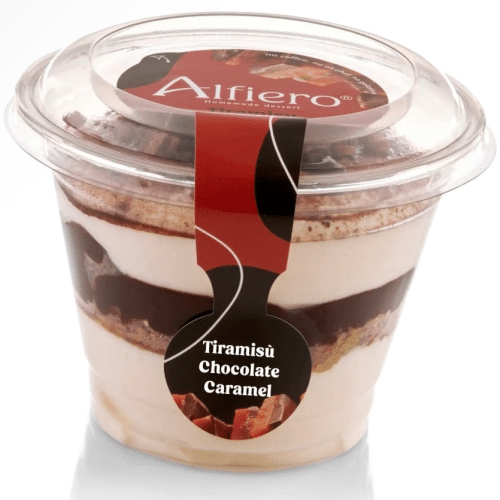 Tiramisu chocolate and caramel