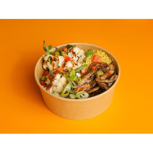 Mushroom kebab bowl