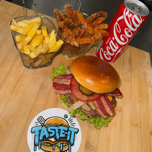 Robuust double smashburger menu