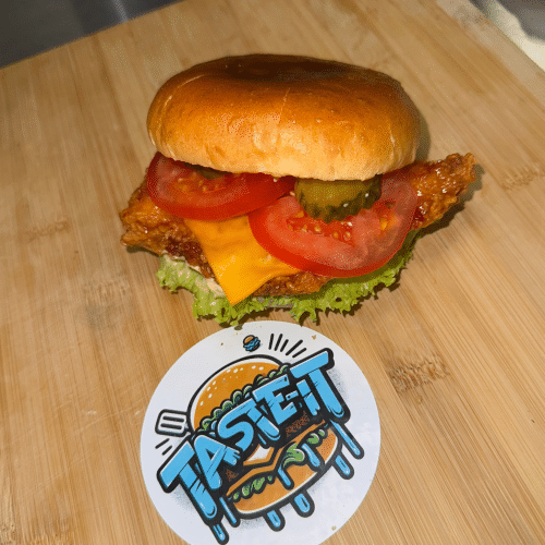 Spicy crunchy kipburger