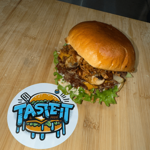 Truffel mushroom double smashburger