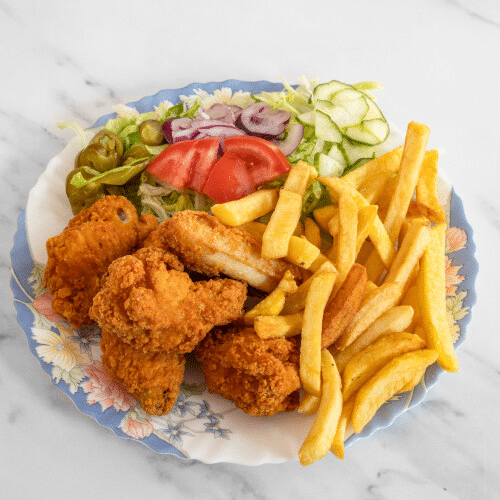 Hot wings schotel