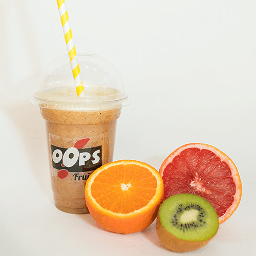 Grapefruit, kiwi en sinaasappel