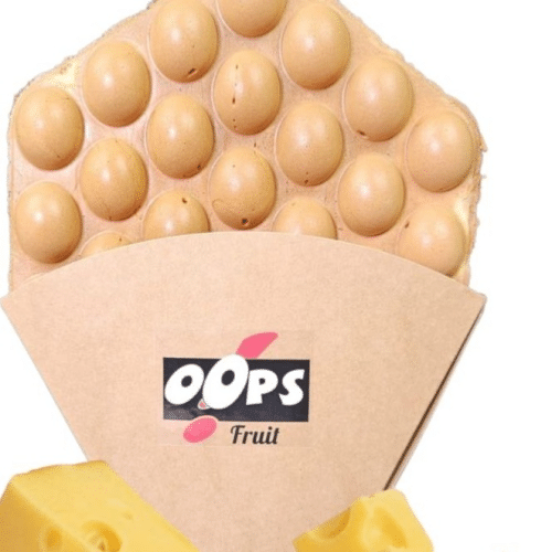 Pittige kaas bubble waffle